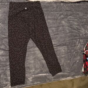 Lululemon Black Camouflage Leggings